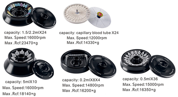 high speed refrigerated centrifuge rotors